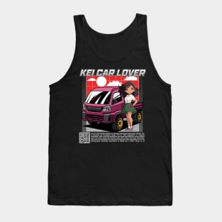 anime girl with purple kei car Tank Top